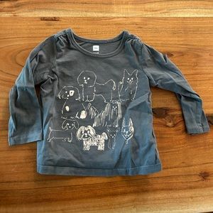 12-18 Month Baby Girls Tea Doggy Shirt
